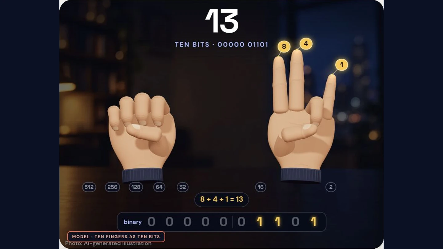 How high can you count on ten fingers? project artwork