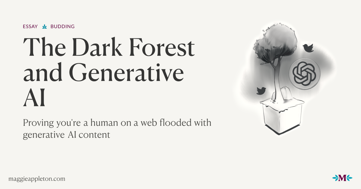 The Dark Forest and Generative AI project artwork