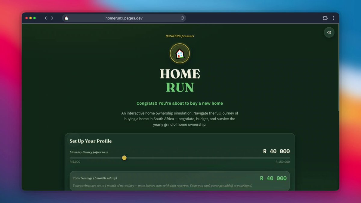 HOME RUN — The Home Loan Game project artwork
