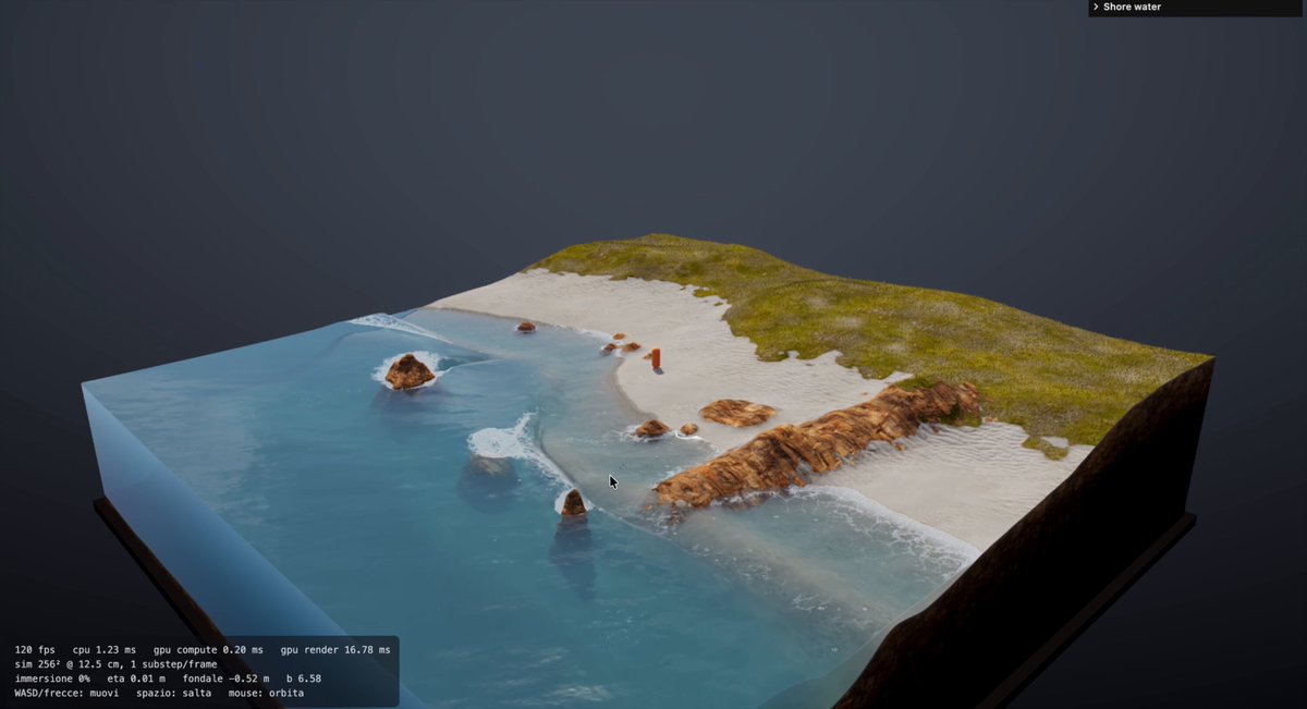 Ocean waves in 3D project artwork