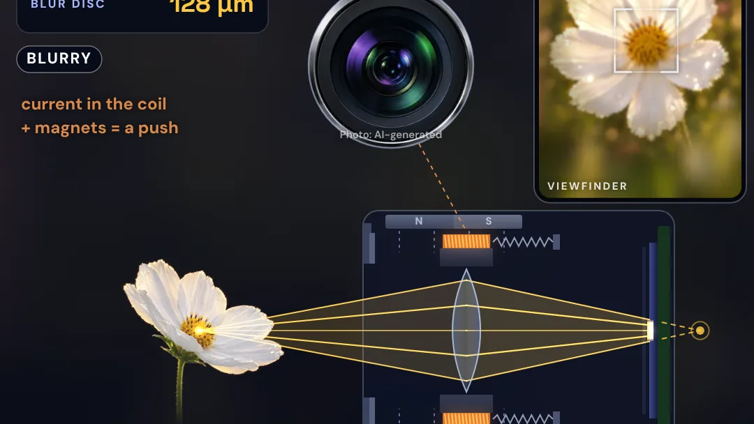 How does your phone camera focus? project artwork
