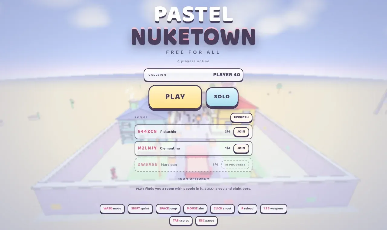 Pastel Nuketown project artwork