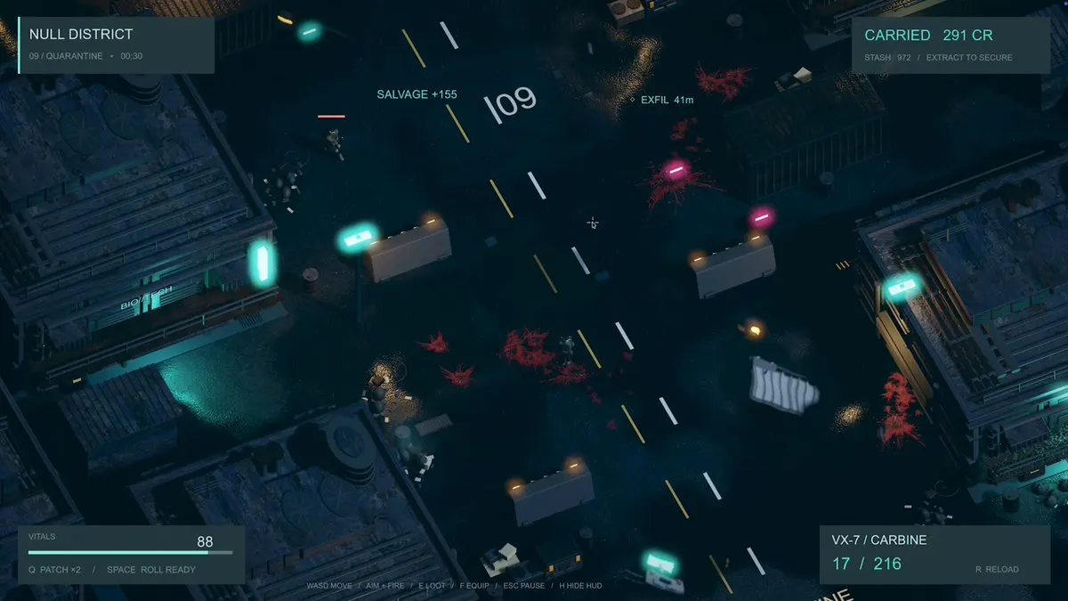 Top-Down Extraction Shooter project artwork