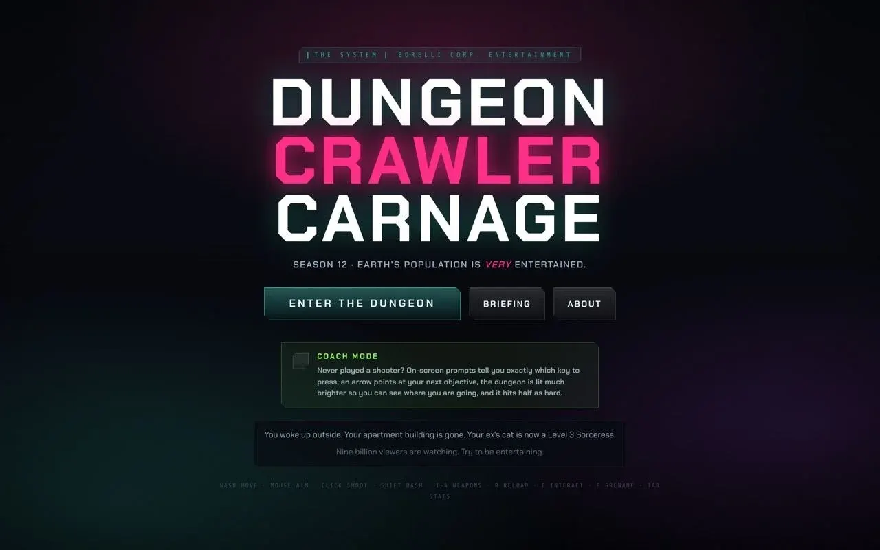 Dungeon Crawler Carnage project artwork