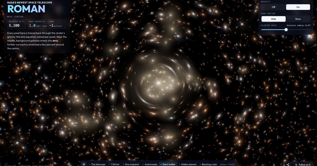 Roman Space Telescope, simulated project artwork