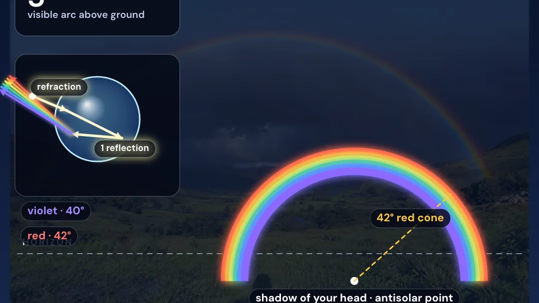 Why is a rainbow always a circle? project artwork