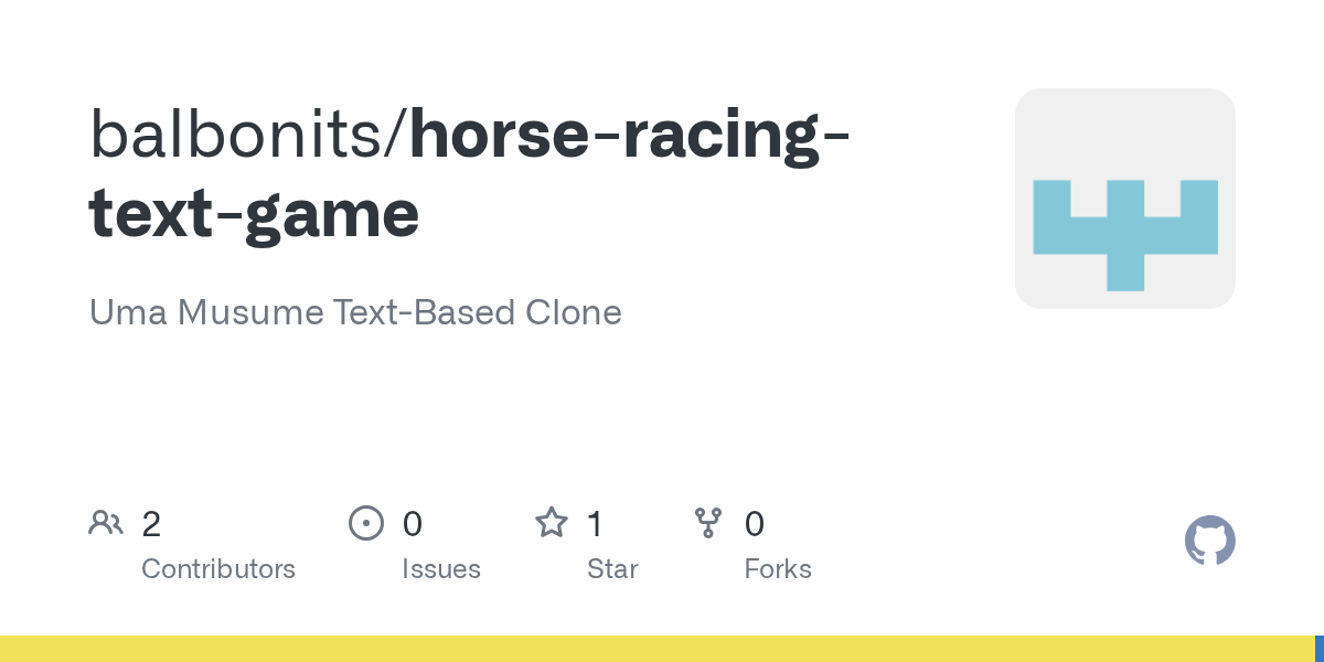 horse-racing-text-game project artwork
