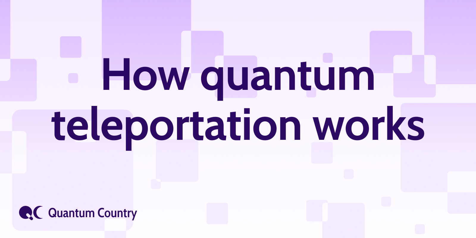 How quantum teleportation works project artwork
